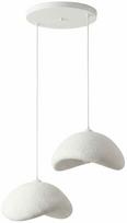 Šviestuvas lubų Opviq Luna 50-50-T-Nua, E27, 2 x 40 W, balta sp.
