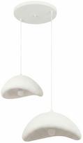 Šviestuvas lubų Opviq Luna 40-50-T-Nua, E27, 2 x 40 W, balta sp. / balta sp.