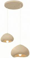 Šviestuvas lubų Opviq Lora, E27, 2 x 40 W, smėlio sp. / smėlio sp.
