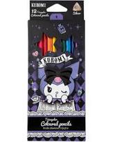 Spalvoti pieštukai Kuromi, tribriauniai, 12 spalvų