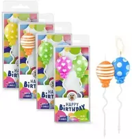 Trendhaus Birthday Fun - Žvakutės - Balionai (2 vnt., 4 dizainai)
