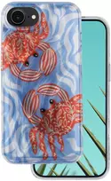 Telforceone Itin madingas vasarinis dėklas iPhone 16e / 17e krabo spalvos