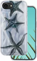 Telforceone Itin madingas vasarinis dėklas iPhone 16e / 17e su jūros žvaigždės formos logotipu