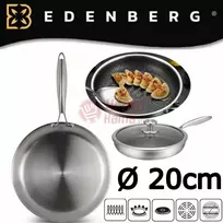 EDENBERG keptuvė su dangčiu 20 cm EB-7642
