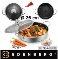 EDENBERG keptuvė-troškintuvas su dangčiu 26 cm EB-7677