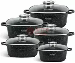 EDENBERG akmens masės 10 dalių puodų rinkinys EB-3986