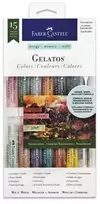 *Akvarelinė kreida Faber-Castell ,15vnt, įvairių spalvų