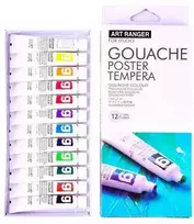 Guašas Art Rangers 12 spalvų 12 ml tūbelėje