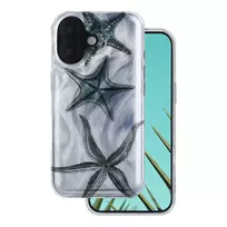 TFO Ultra-trendy summer phone case for iPhone 16, multicolor (starfish)