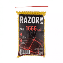 Airsoft šratai RazorGun 0,12 g, 200 g / apie 1666 vnt.
