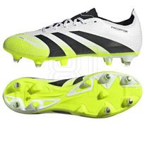 Futbolo batai balti su metaliniais lankstais šlapiam laukui adidas Predator