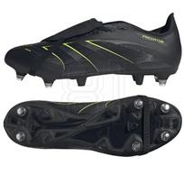 Futbolo batai juodi su metaliniais šipais minkštai dangai adidas Predator