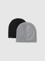 Vaikiška dvipusė beanie tipo kepurė - pilka