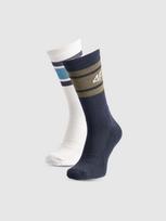 Vyriškos casual kojinės virš kulkšnių (2-pack) - daugiaspalvės