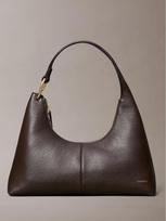 CALVIN KLEIN Moteriška odinė rankinė, SLOUCHY LEATHER SHOULDER BAG