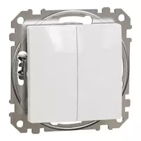 2 klavišų jungiklis Schneider Electric Sedna Design SDD111105 (baltas)