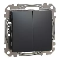 2 klavišų jungiklis Schneider Electric Sedna Design SDD114105 (antracitas)