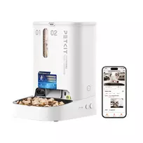 P591 2 PETKIT YumShare Dual-hopper 2 Automatic Feeder with Camera | Capacity 5 L | Material ABS, 304 stainless steel | White