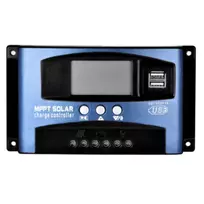 MPPT 50A LCD saulės baterijų įkroviklio valdiklis 12 V 24 V
