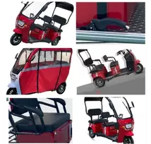 Elektrinio triračio motorolerio su stogu MQ PRO uždangalas