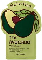 Veido kaukė TONYMOLY I´m Avocado Mask Sheet SS05036500, su avokadų ekstraktu, 21 g