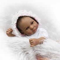 10in Reborn Baby Rebirth Doll Kids Dovana Silikagelis merginai brown