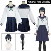 Amanai Riko Cosplay Costume Jujutsu Kaisen Cosplay Costume Anime JK uniform Wig suit Halloween Women Girl L-(Costume+Wig)