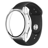 Case+Strap for Samsung Galaxy Watch 7 5 6 40mm 44mm Silicone Band 20mm Bracelet Tempered Glass Screen Film Case Protector Cover Galaxy 5 4 44mm