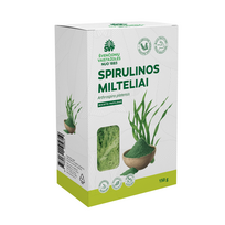 ŠVENČIONIŲ VAISTAŽOLĖS SPIRULINOS milteliai, 150 g.