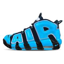 Nike Air More Uptempo Mid top Vintage Basketball Shoes GS Carolina Blue DQ6200-001(Team21-K) 35.5