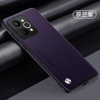 Luxury PU Leather Case For Realme 15 Pro Back Cover Silicone Shockproof Full Protection Phone Case For Realme 15 5G Shell Coque realme 15 Pro violetinė