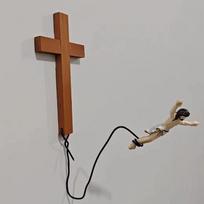 Bungee Jumping For Jesus Religious Decoration Easter Atmosphere Decorative Ornaments Holiday Gifts Hanging Ornaments Crafts 1