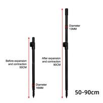 1Pc Carp Fishing Bank Sticks Aluminium Adjustable Telescopic Banksticks Fishing Rod Pod Support Fishing Accessories 50-90cm