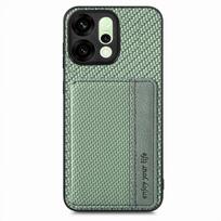 RFID odinis dėklas su magnetu kortelėms, skirtas OPPO Reno 14 Pro 13 FS 5G 2025, prabangus dangtelis, telefono stovas, Funda Reno14 F 13FS 13F 13A 14F S Reno 13 5G žalia