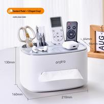 Multi-Functional Pull-Out Tissue Box & Toothpick Holder for Living Room, Dining & Coffee Table