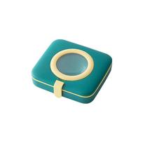 Portable Home Needle and Thread Storage Box with Magnifying Glass