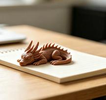 Miniatiūrinė Mielos Miegoti Drakono Statulėlė 3D Spausdinimo Kūrybiškas Drakono Figūrėlės Rankdarbių Ornamentas Darbastalio Sodo Bonsų Dekoracija Dovanos (as the picture,6.9x4.6x2.5cm) black