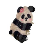 Cartoon Animal Shark Clip Mid Size Acetate Hair Clip Cute Panda Hair Claw  Party