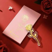 Gold Foil Rose Bouquet Gift Box for Qixi Festival