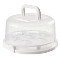 Cake Carrier Storage Box Easy Carry Handles Locking Clip Mechanism
