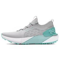 Under Armour Phantom Golf Fashion Abrasion Resistant Low top Golf Shoes Women's Gray Green 3027090-101 37.5