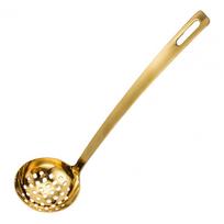 Stainless Steel Spoon Long Handle Spoon Stainless Steel Soup Ladle with Long Handle Strainer Kitchen Serving Spoon with for Easy