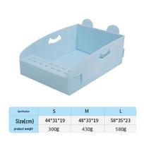 Super Large Foldable Disposable Cat Litter Box - Leak-Proof Outdoor Travel Toilet Small: 44*31*19CM