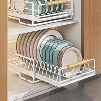 Pull-Out Double-Layer Dish Drying Rack