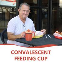 300mL Patient Drinking Cup Elderly Drinking Cup Anti-choking Design Drinking Cup With Handles Feeding Cup With Lid And Straw 300ml