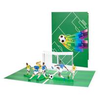 Futbolo rankų darbo 3D iššokanti kortelė Iššokanti atvirutė Sportinė kortelė Su gimtadieniu Kortelė Tėvo dienai su voku
