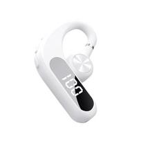 Naujas kaulinio laidumo Bluetooth ausinis, vieno ausies sukimas, su įkrovimo skyriumi, be ausies kabliuko, ausies išorinis garsas, didelė galia Single earphone balta