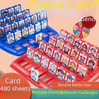 Logical Reasoning 'Guess Who I Am' Board Game - Educational Parent-Child Interactive Toy Penalty Disc Only