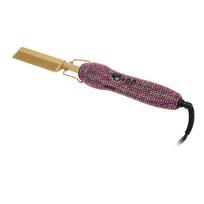 Electric Hot Comb Hair Straight Dual Use Even Heat Conduction Shiny Purple Electric Hair Curling EU PLUG
