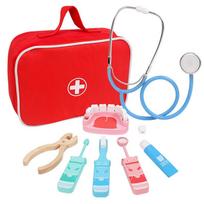 Mediniai mokomieji žaislai vaikams „Pretend Play Doctor“; medicininės simuliacijos medicininės krūtinės rinkinys vaikams, vaidmenimis žaidžiamas „apsimetimo“ žaislas
